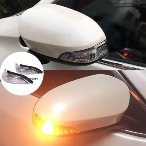 81730-02140 Car Stable 1 Pair Right/Left Side Mirror Indicator Turn Signal Light For Toyota Camry Avalon Corolla RAV4 Prius C