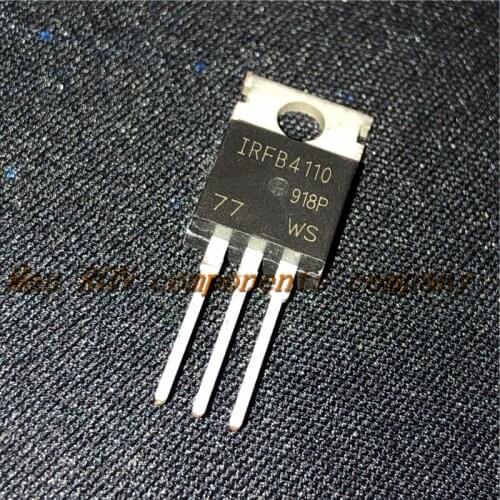 10PCS/LOT Spot IRFB4110 IRFB4110PBF TO-220 N-Channel MOSFET Power Supply Tube 100V 180A Quality Assu