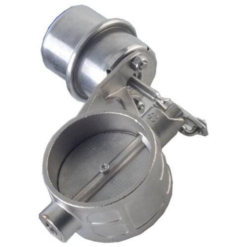 2&2.36&2.5&2.75&3.0inch Stainless Steel Exhaust Control Valve Cutout Set Vacuum Actuator CLOSED Style Pipe Pressure:-2psi-5.5psi