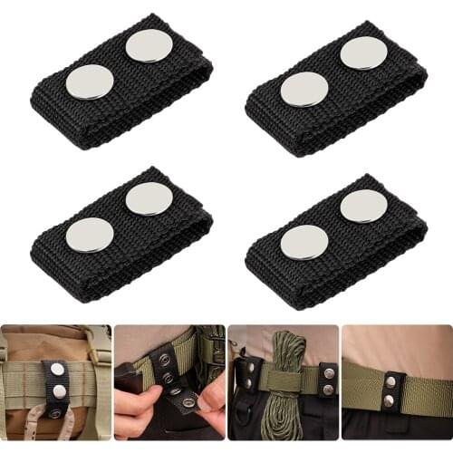 2/4Pcs Tactical Belt Buckle Heavy Duty Belt Keeper Portable Webbing Strap Military Belt Equipment Accessories for Outdoor Sports