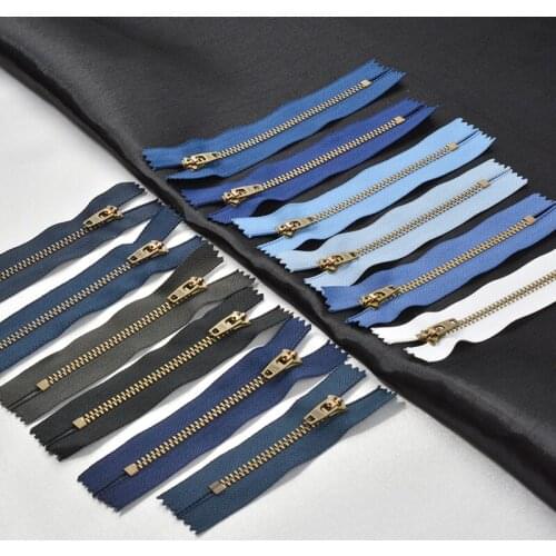 20pcs/lot SBS Metal Zipper for Sewing 4# Close End Pants Black White Jeans Tailor Accessories Pocket Bag Lock