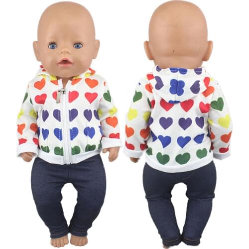2020 New Suit For 17 Inch Baby Doll 43cm Clothes, Doll accessories