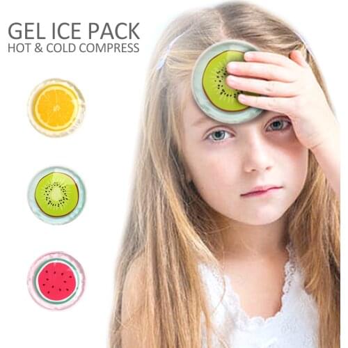 3 Packs Gel Ice Hot pack Reusable Kid cartoon cold Pack Relief pain Elbow Knee Toothaches fever Cold Hot Therapy for Children