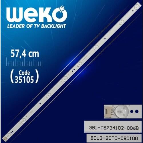 3BL-T5734102-005B - 8DL3-20T0-080100 - DY-01 - 57.4 CM 8 LED- (WK-474)