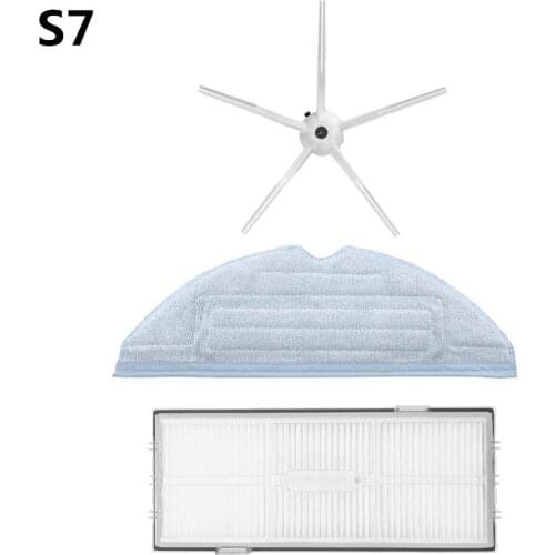 Washable accessories side brush hepa filters rag mop cloth for Xiaomi Roborock S7 T7s T7s Plus s7 Max Robotic Vacuum Cleaner Kit