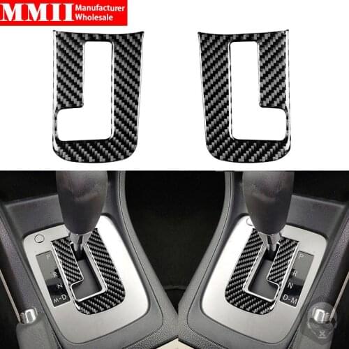 For Subaru Impreza/Subaru XV Crosstrek 2012-2014 Gear Panel Cover Trim Sticker Real Carbon Fiber Interior Decoration Accessory