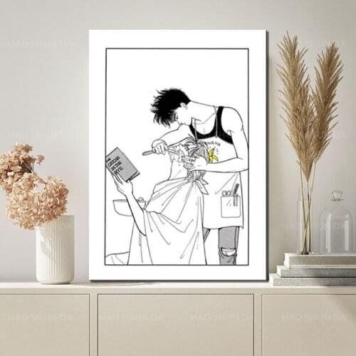 Banana Fish Manga Poster canvas painting hd print wall art pictures Board for Office Decor, Best Gift Dad Mom and Your Friends