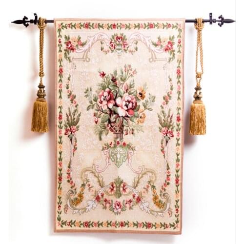 Belgium jacquard wall hanging tapestry wedding business gifts home fashion fecor fabric pastoral style painting mural Odessa