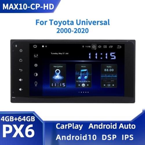 Dasaita 2 din Android10.0 Universal Car Radio for Toyota Corolla Camry Prado RAV4 Highlander Yaris Tundra GPS Navi DSP Bluetooth