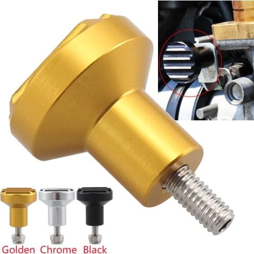 For Triumph Scrambler Thruxton 900 Bonneville T100 SE America Speedmaster CNC Aluminum Fluted Carburetor Choke Knob Accessories