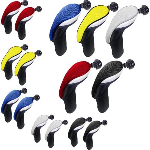 Driver Fairway Hybrid Golf Clubs Covers for Wood Set Long Headcovers Interchangeable No.1 3 5 Head Cover Deluxe Drop Shipping