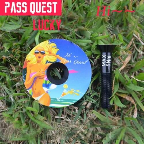 NEW Hot Sale Color Bike Headset Cap 28.6mm MTB Road Bicycle Head Parts Stem Cap Accessories PASS QUEST