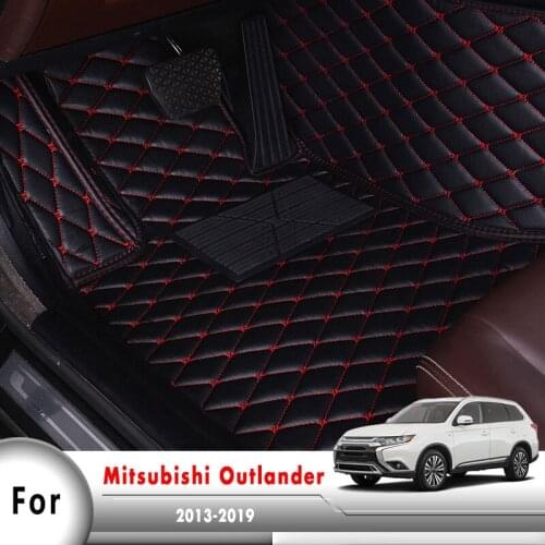 Car Floor Mats For Mitsubishi Outlander 5 Seats 2018 2017 2016 2015 2014 2013 Auto Interior Carpets Accessories Automobiles Pads