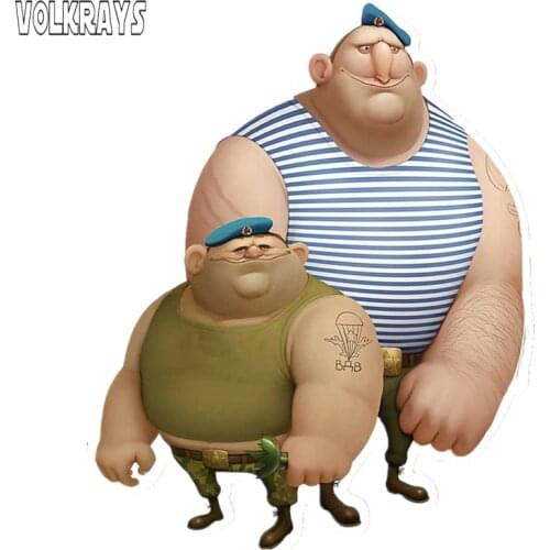 Volkrays Colorful Car Sticker VDV Officers PVC Stickers Motorcycles Automobile Decals Waterproof Accessories PVC,17cm*14cm