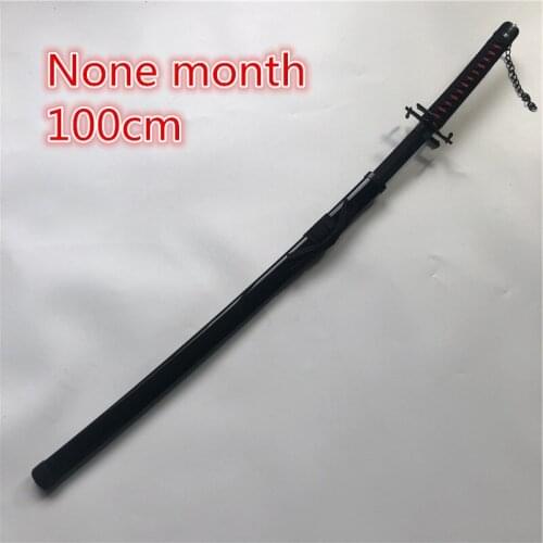 1:1 Anime Cosplay Bleach Kurosaki ichigo sword Prop none Moon Sword Role cosplay Bleach Wood Sword Weapon 100cm