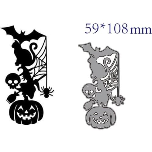 Metal cutting dies cut die mold Halloween Cat decoration Scrapbook paper craft knife mould blade punch stencils dies