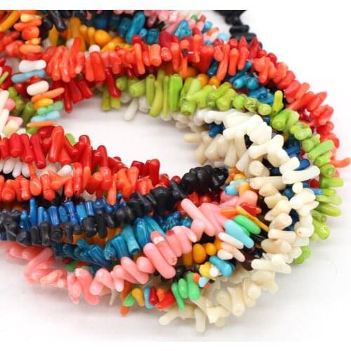 Natural Beads Coral Irregular Shape Loose Handmade Crafts Making DIY Jewelry Bracelet Necklace Accessories Length
