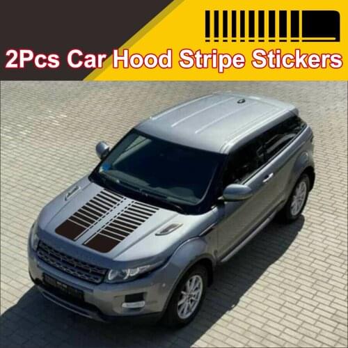 Car Hood Stripe Sticker Auto Racing Stripes Body Side Decal Hood Bumper Vinyl Stripe Decal Stripe Sticker Decoration Universal