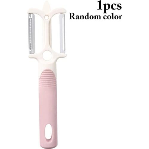 Random Color Kitchen Vegetable Peeler Double Side Sturdy Stainless Steel Peeler Fruit Peeler Potato Sharp Slicer Cutter