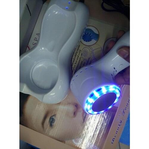 Handle 2 in 1 blue light energy cooling beauty massager for skin care