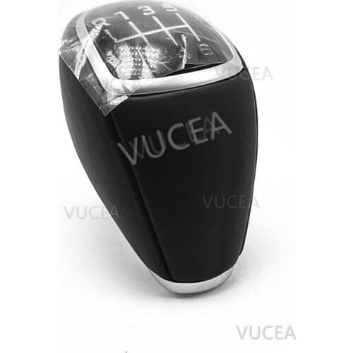 Manual Leather Gear Shift Knob 437112W200 437113Z200RY For Hyundai I20 I40 IX45 Santa Fe Sports New Tucson 2015