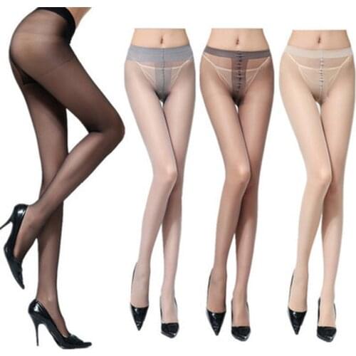 Sexy Women Summer Pantyhose High Waist Transparent Slim Tights Stockings Black Flesh Seamless Fishnet Mesh Female Hosiery Tights