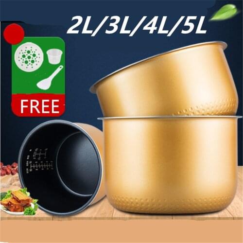 4L 5L Rice Cooker Liner Aluminum Alloy Non-stick Pan Pressure Cooker Liner Electric Cooker Liner Rice Cooker Liner Cooking Pot