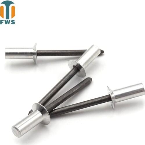 10PCS M4*(6-23) mm Aluminum steel countersunk head closed type Mandrel Blind Rivet Nail Pop Rivets for Furniture Car Aircraft