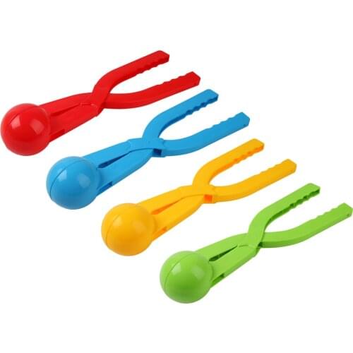 Snowball Clip Creative Thickened Clip Snow Tool Snowball Maker Clip Plastic Snow Mold for Kids Outdoor Fun Sports Color Random