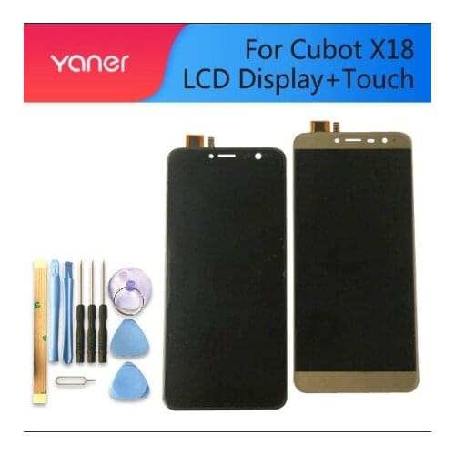 For Cubot X18 HHD57008-FPCA-VA.0 LCD Display+Touch Screen 100% Original LCD Digitizer Glass Panel Replacement For Cubot X18 vers