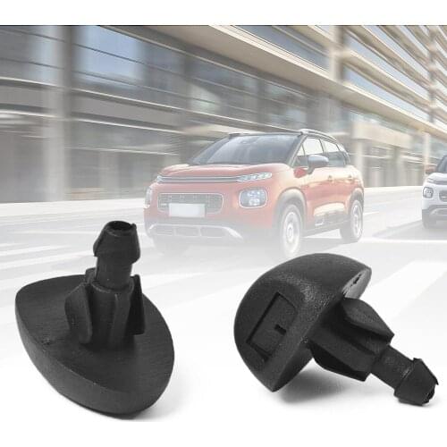 1 Pair 6438V8 Front Windscreen Washer Jet Nozzles for Citroen C3 C3 Picasso Peugeot 106 Car Wash Maintenance