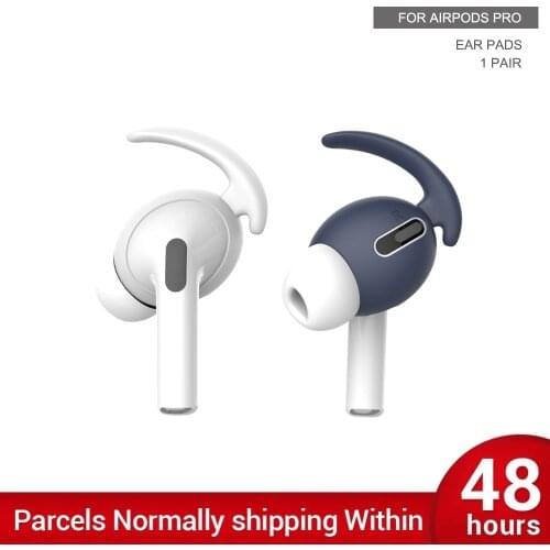 1Pair Soft Silicone Earbuds Headphone Earpods Cover Eartip Ear Pads Hook Cap for Airpods Pro Bluetooth Earphone Case