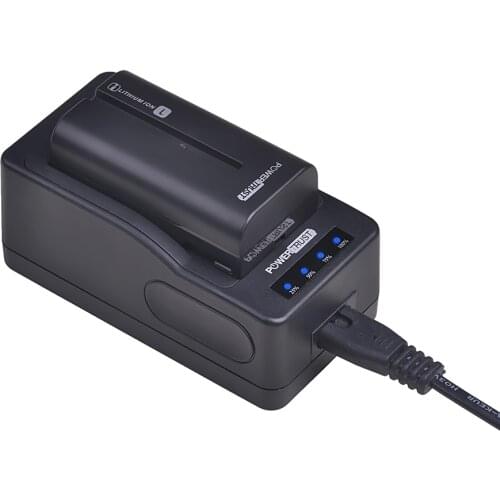 1Pcs 2600mAh NP-F550 NP-F570 Li-ion Battery and LED Fast Charger for Sony NP-F330 NP-F530 NP-F570 NP-F730 NP-F750 Hi-8