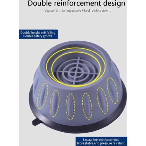1PCS Washing Machine Universal Foot Pad Shock-absorbing Base Moisture-proof Non-slip Pad Shock-proof Refrigerator Drum Mat W7M4