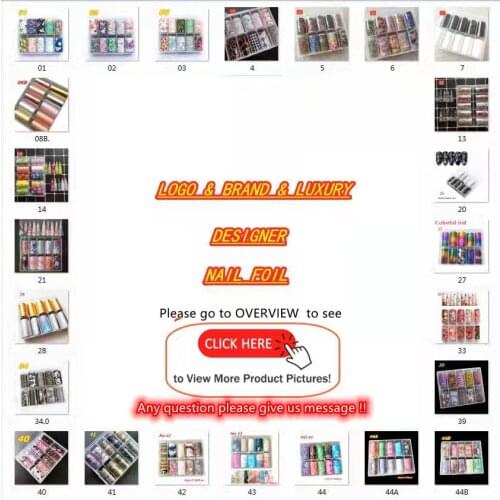 10 Rolls/Box 4*10cm Snake Skin Butterfly Brand Logo Nails Art Transfer Fake Foil Paper Designer Decals False Manicure Decoratio