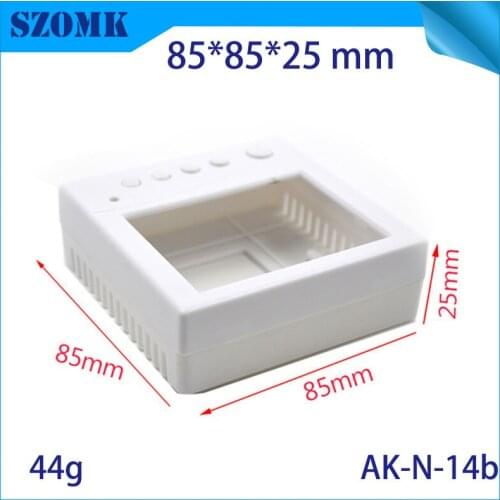 10 pieces, 85*85*25mm szomk diy plastic electronic project enclosure instrument housing case enclosure for pcb design switch box
