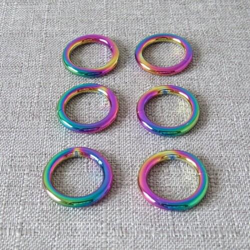 100Pcs/Lot Wholesale Metal Wheel Ring Circle Clasp Buckle Belt Loop For Bag Dog Pet Harness Collar Sewing Garment DIY Accessory