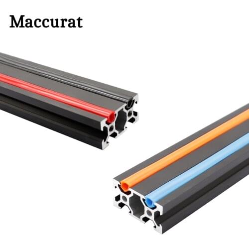 2/5meter 6mm flat seal 2020 aluminum profile Slot Cover / Panel Holder black/orange/blue For CNC CR-10 Ender-3 machine DIY parts