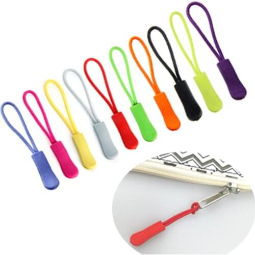 20Pcs Outdoor Camping Backpack Zipper Pulls Cord Rope Ends Lock Zip Clip Strap Gym Suit Garment Bag Accessories