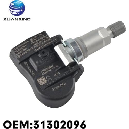 31302096 Tire Pressure Sensor Monitoring System 433MHz For Volvo C30 C70 S60 S80 V60 XC60 XC70 S180052020