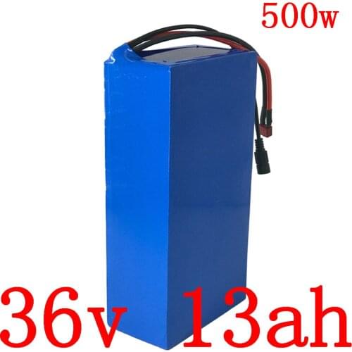 36V electric bicycle battery pack 500w 36v 13ah lithium battery 36v 10ah 13ah 15ah electric scooter battery with 42V 2A charger