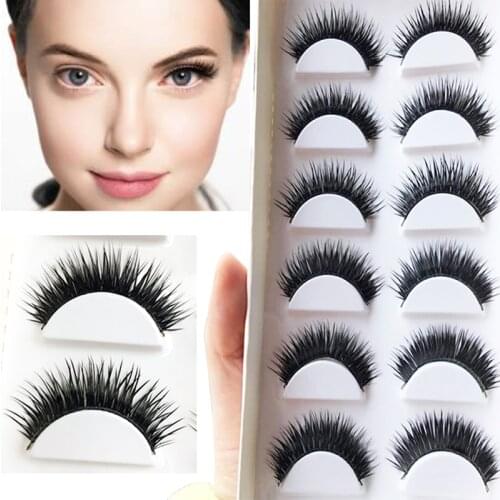 4-20Pairs 3D Mink Hair False Eyelashes Natural Thick Long Eye Lashes Extension Makeup Tools Handmade Fake Eye Lashes Cosmetics