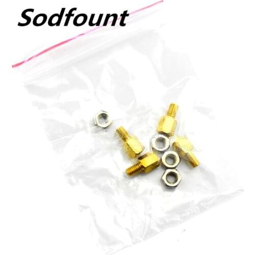 4 sets of circuit board fixed, short-circuit proof isolation column 5+5 copper column and M3 nut