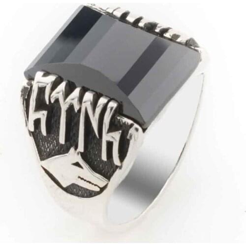 925 sterling Silver Göktürkçe Turkish Detailed Male Ring