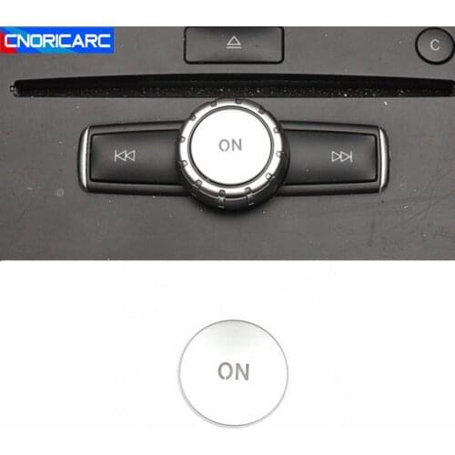 Car Console Volume Multimedia Switch Button Cover Trim For Mercedes Benz W204 C180 E260 ML350 GLK200 Interior Accessories