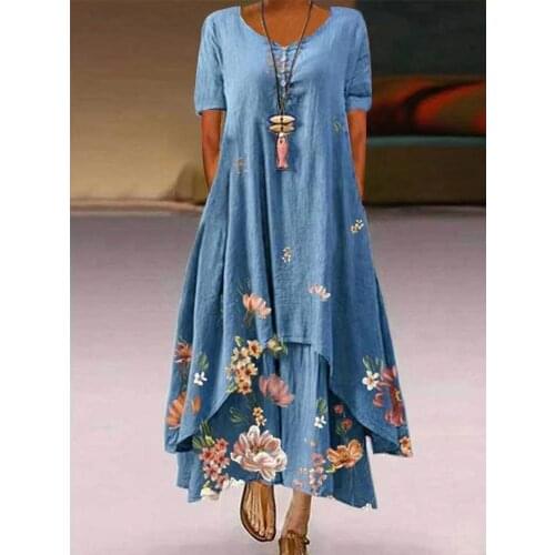 Chen Ximeng Summer Short Sleeve Dresses