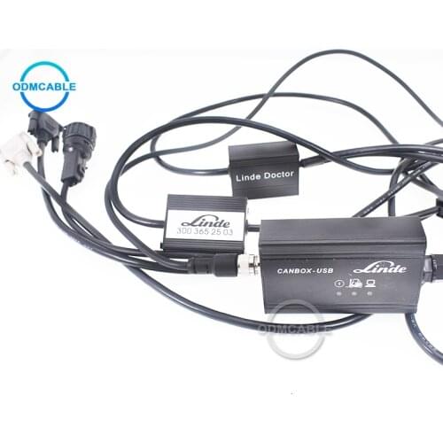 Can box forklift diagnostic tools linde doctor usb cable with cf19 laptop linde pathfinder forklift software truck scanner tool