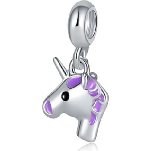 Unicorn beads Fit charms plata de ley original bracelet jewelry valentines day mary poppins bijoux sieraden DGB708