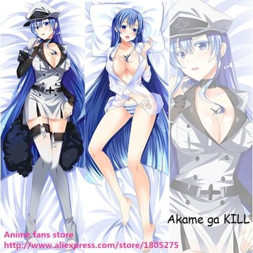 Hot Hentai Sexy Japanese Anime Pillowcase Akame Ga Kill Esdeath lovely decorative Hugging Body Pillow Case Bedding