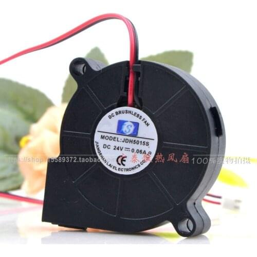 JSL JDH5015S Server Cooling Fan DC 24V 0.06A 50x50x15mm 2-Wire